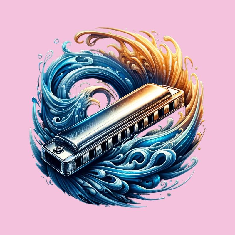 Harmonica abstract design