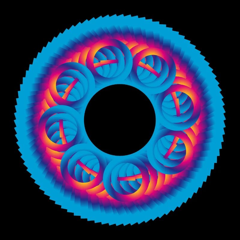 Cercle de pignons coloré