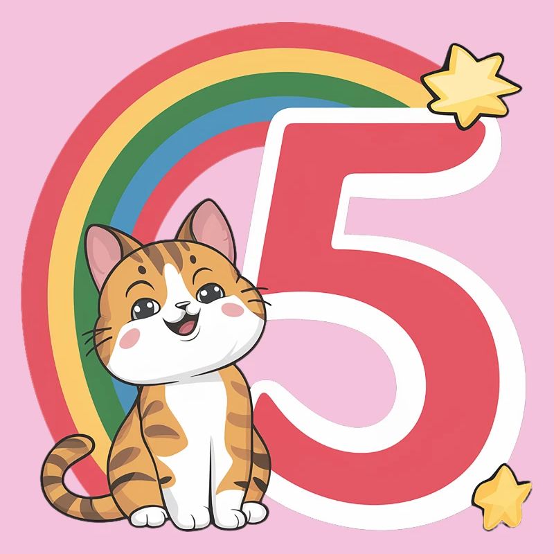 Chat mignon - 5e anniversaire - 5 ans
