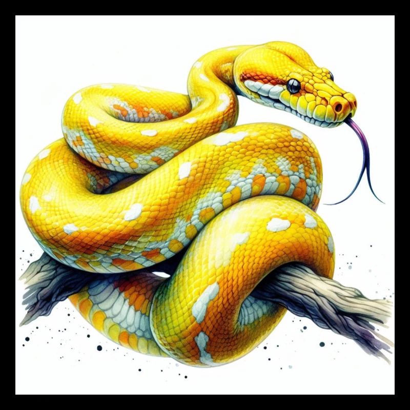 Python jaune
