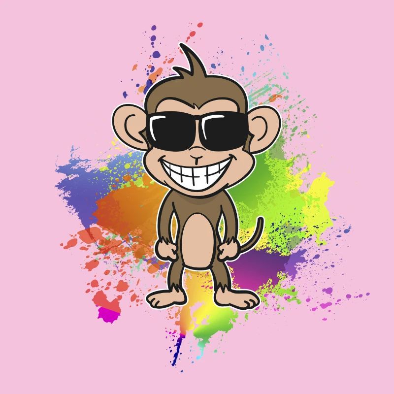 Singe d’été coloré
