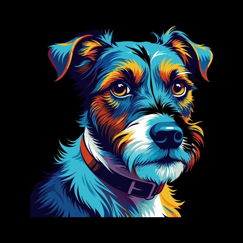 Parson Russell Terrier Hunderasse Karikatur Kawaii