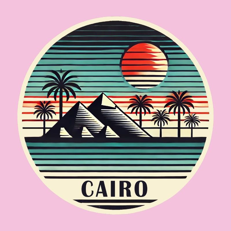 Le Caire, Égypte, Pyramides, Désert
