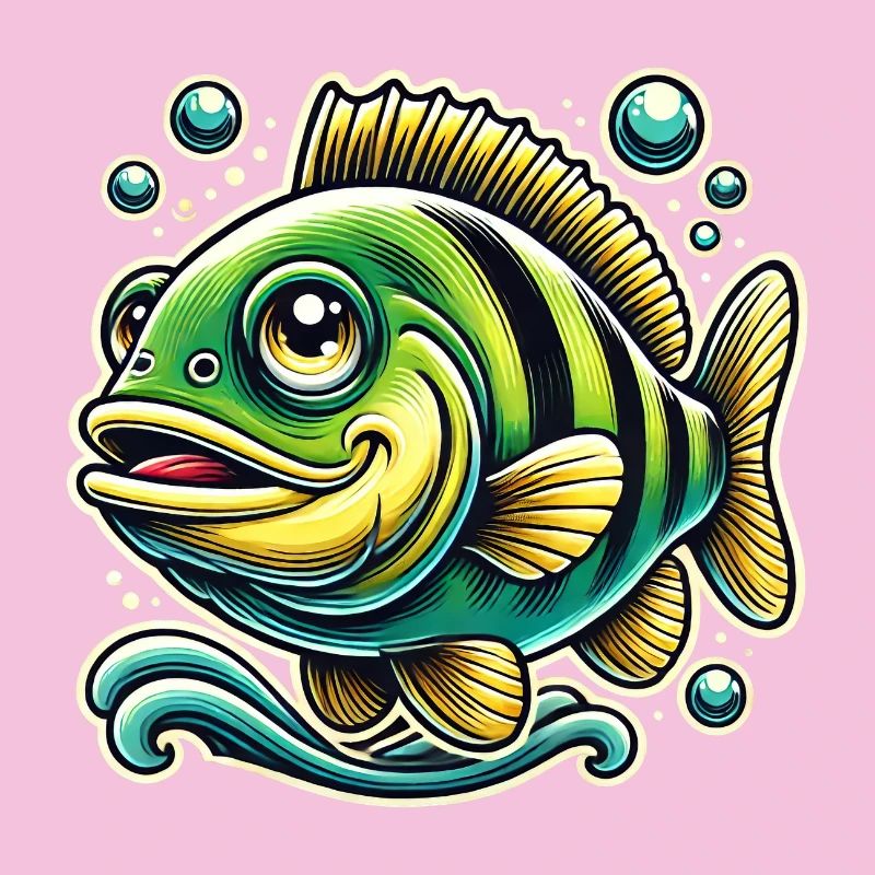 Barsch Flussbarsch Design