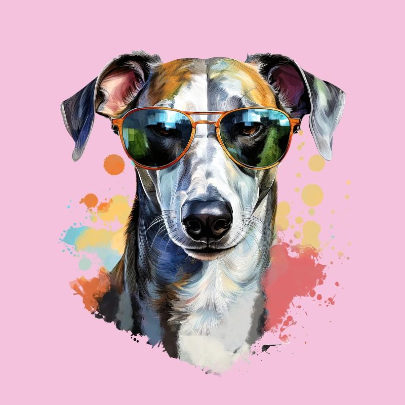 Greyhound mit Sonnenbrille