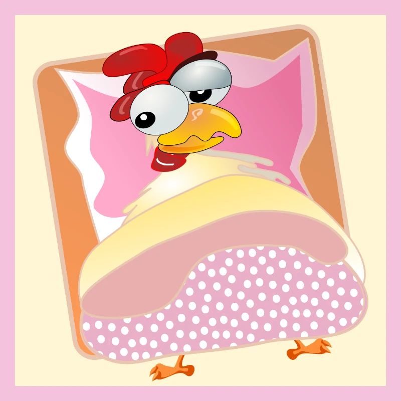 Poules Élevage de poulets - COUCHAGE AU LIT