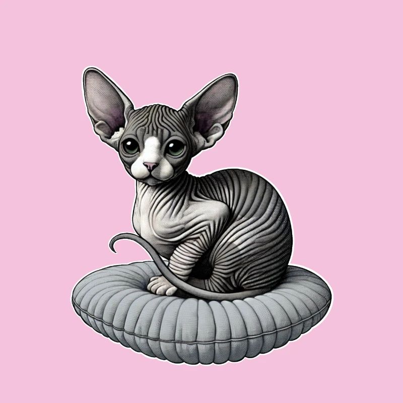 Petit chat Sphynx