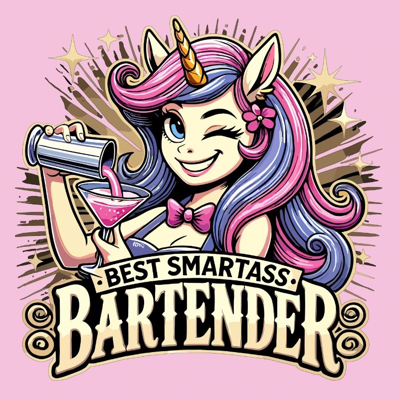 Bartender Barmaid Unicorn Gift