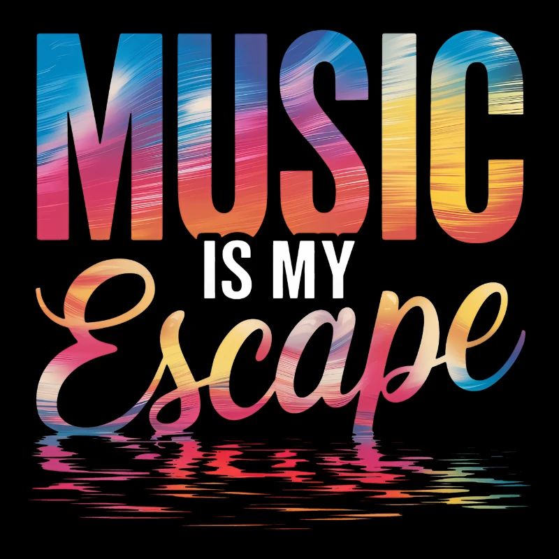 La musique est mon évasion colorée