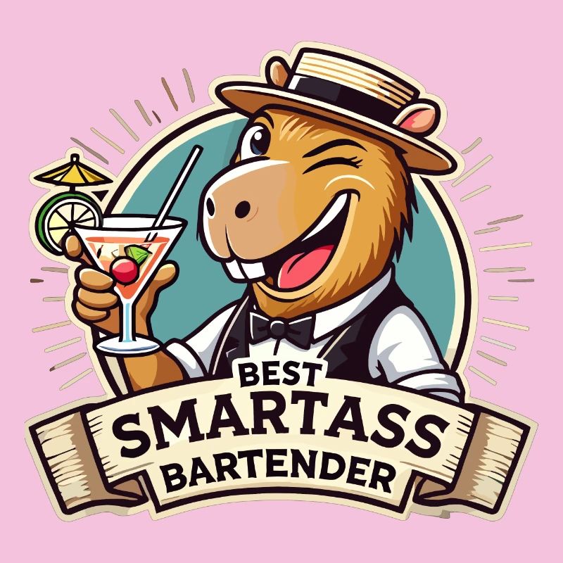 Bartender Bartender Capybara Capy Gift