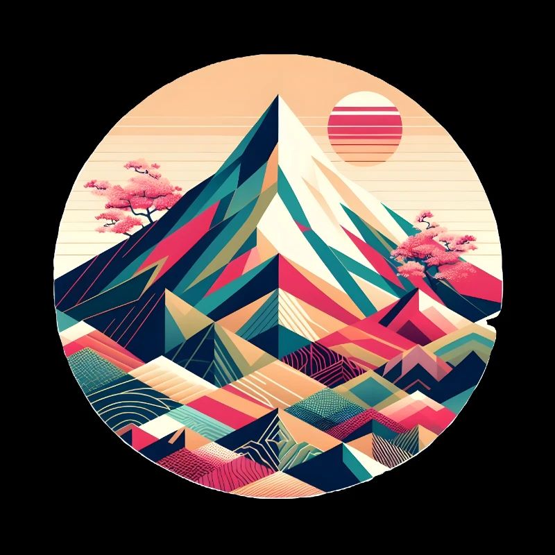 Geometric Mount Fuji