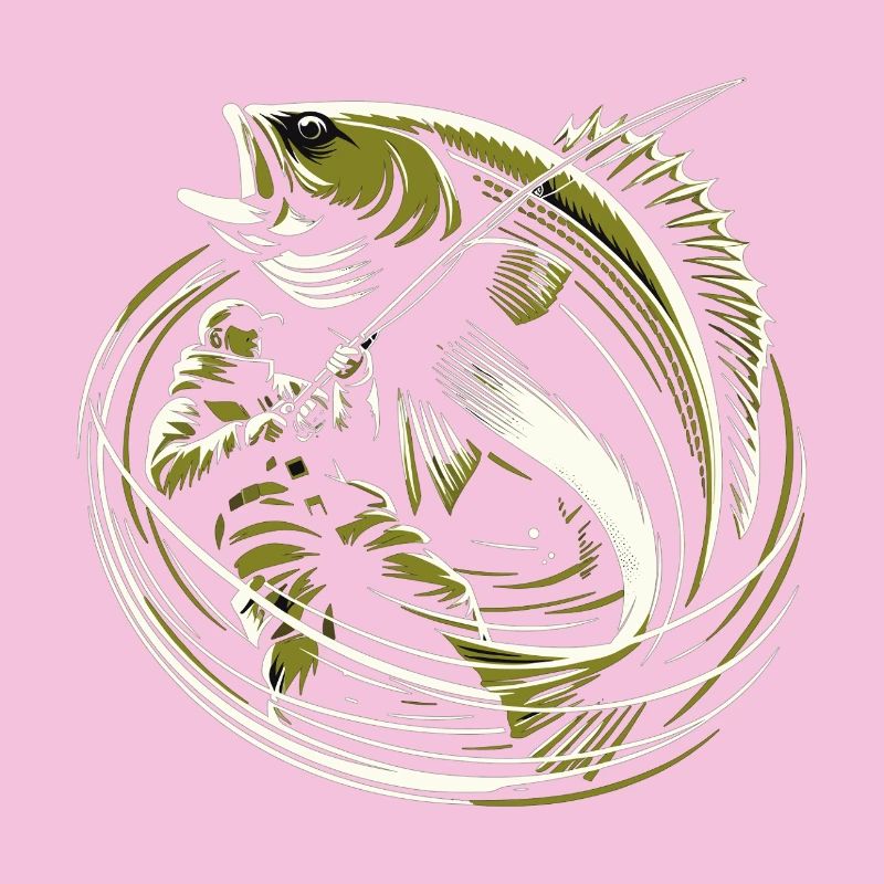 Pêche Pêcheur Morue Poisson Géant Vert Olive Cadeau
