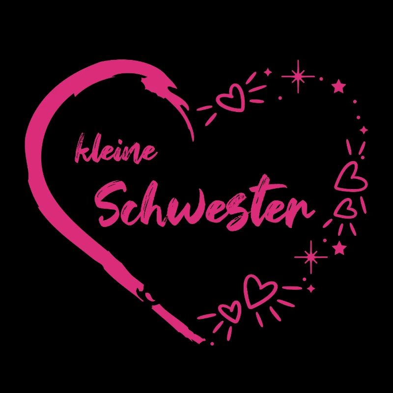 kleine Schwester pink Herz rosa