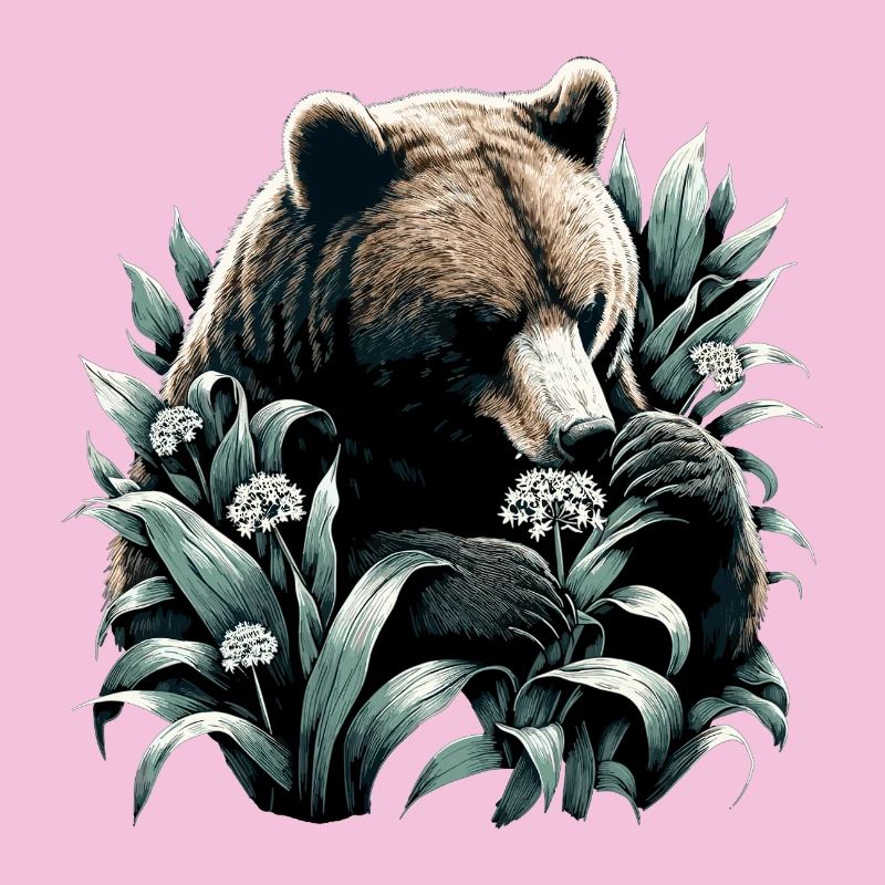 Bear Eats Wild Garlic Gift