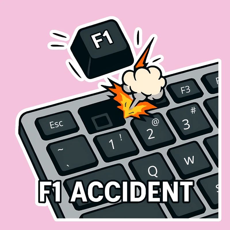 F1 accident - funny pun