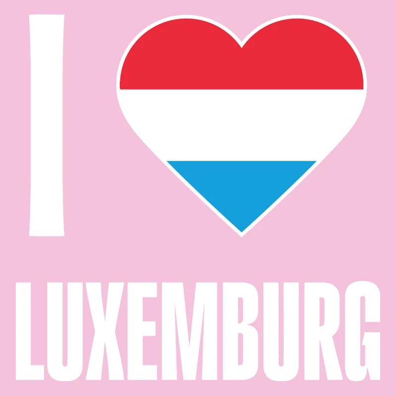 Luxembourg Heart Flag