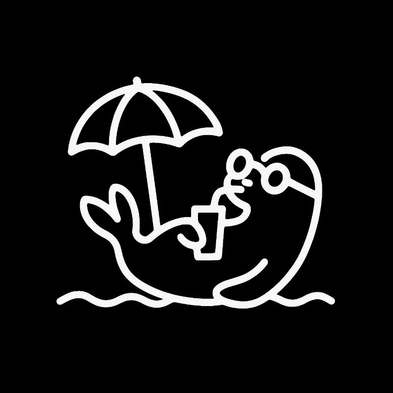 Beach lounger with umbrella