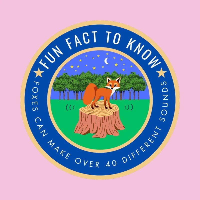 Foxes can make over 40 different sounds