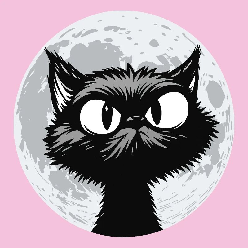 Mondkatze Mitternacht