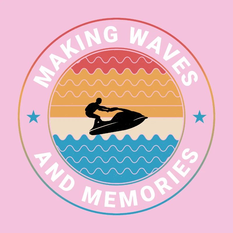 Retro Sunset Wave Rider 