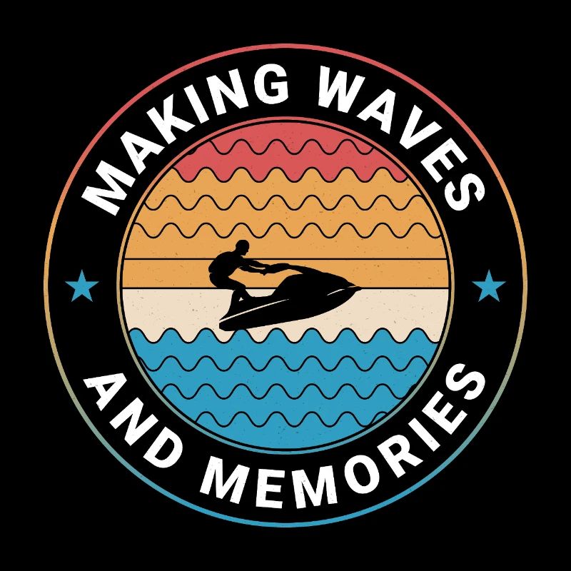 Rétro Sunset Wave Rider