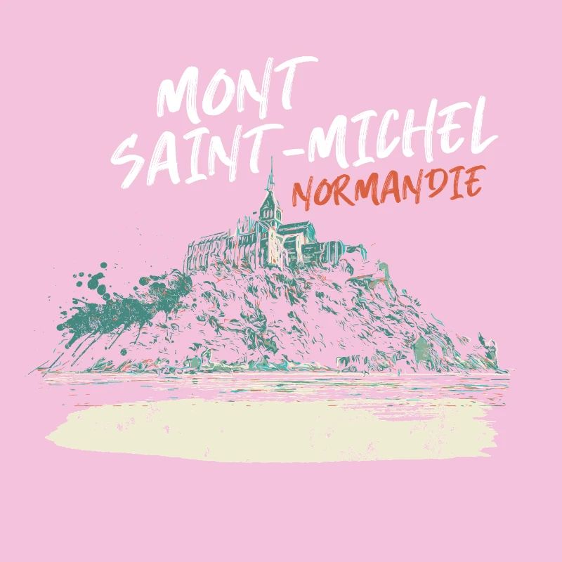 Stylized Mont Saint-Michel