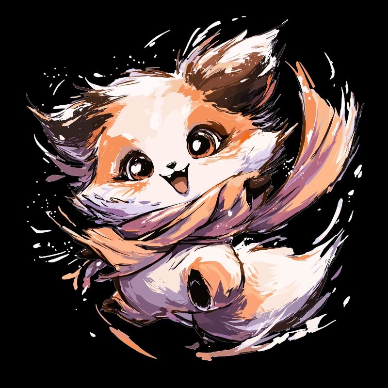Renard avec écharpe | Renard dansant