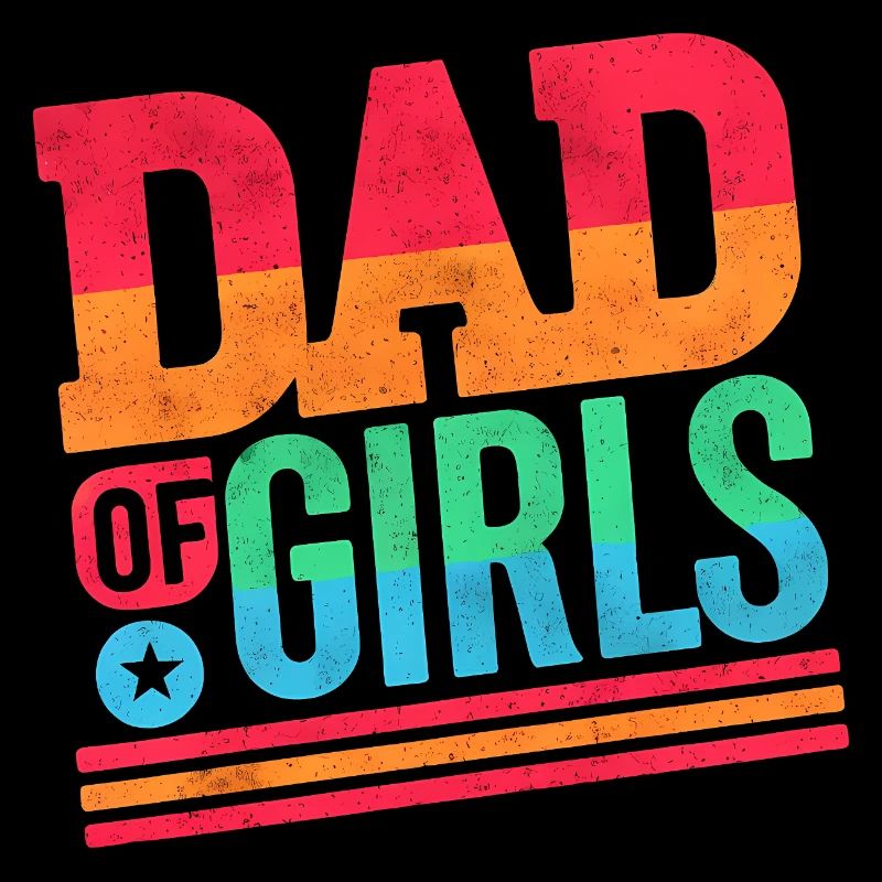 Papa de filles arc-en-ciel, pères