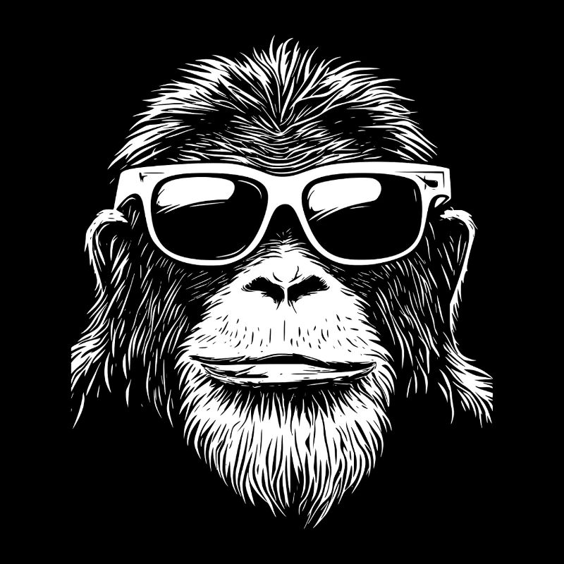 Cool Orangutan Orangutan Monkey Lunettes de soleil