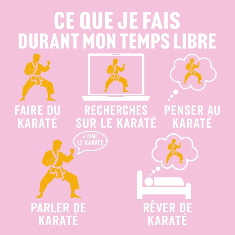 je fais pendant mon temps libre faire du karaté