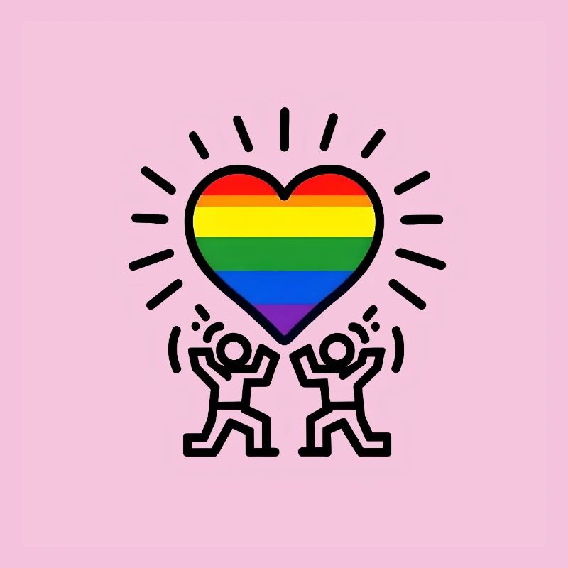 Heart Rainbow Celebration