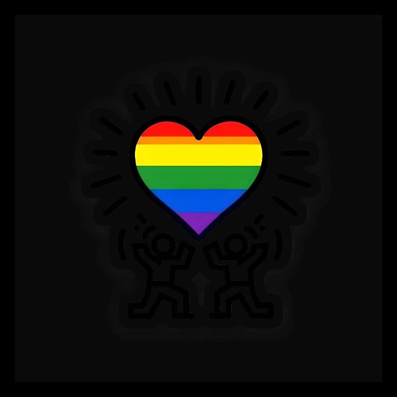 Herz-Regenbogen-Feier