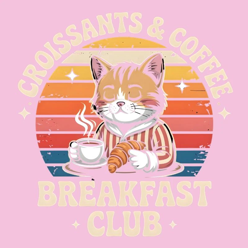 Chat Brunch Retro Café