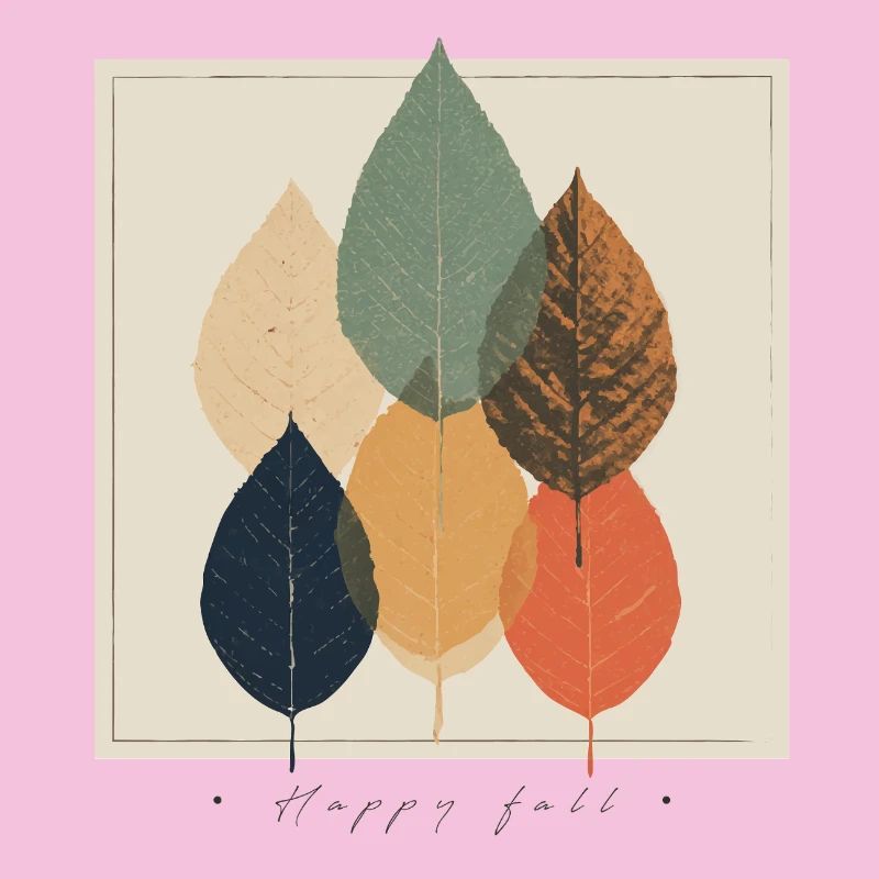 Herbstblatt-Mosaik: Retro-Palette