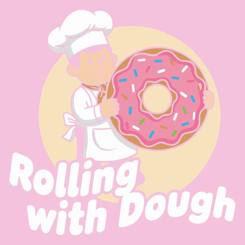 Dessin animé Donut Baker