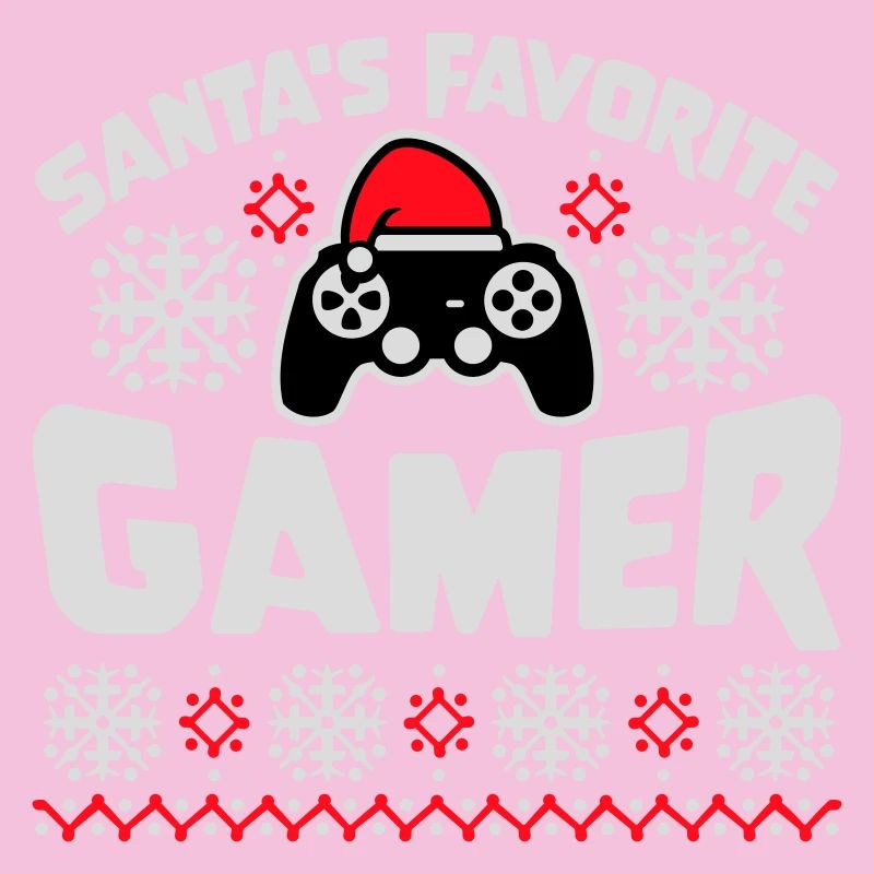 Santa's Favorite Gamer Controller Christmas Nerd