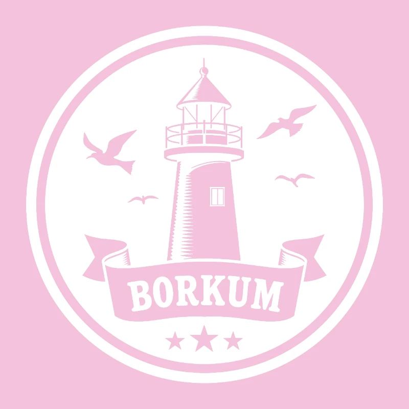 Leuchtturm Borkum Maritimes Emblem