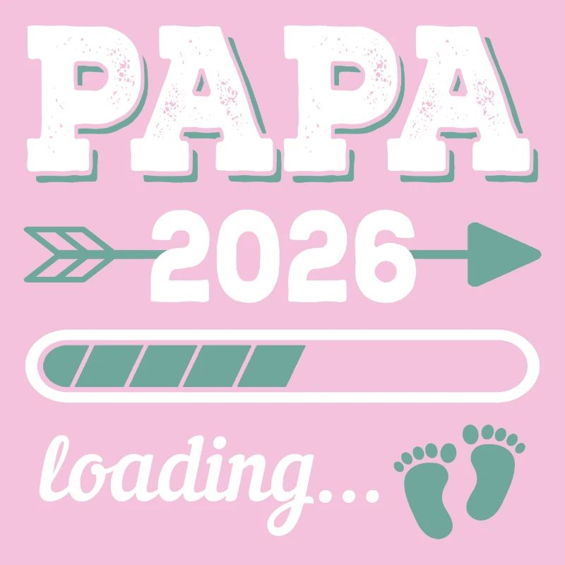 Papa 2026 Loading Werdender Vater Geschenkidee