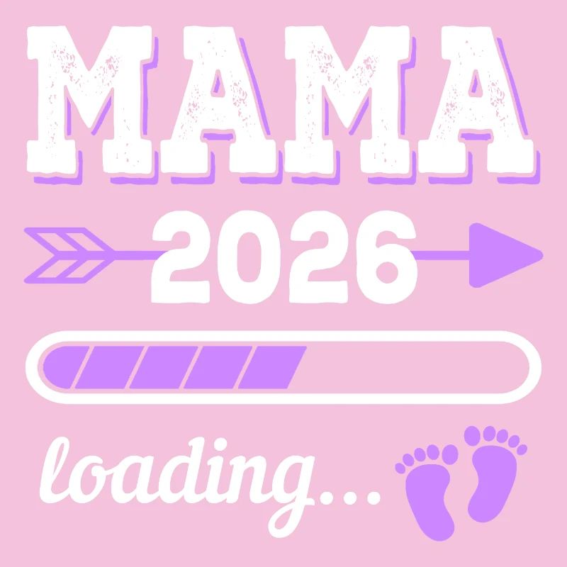 Mama 2026 Loading Schwangerschaft Geschenkidee