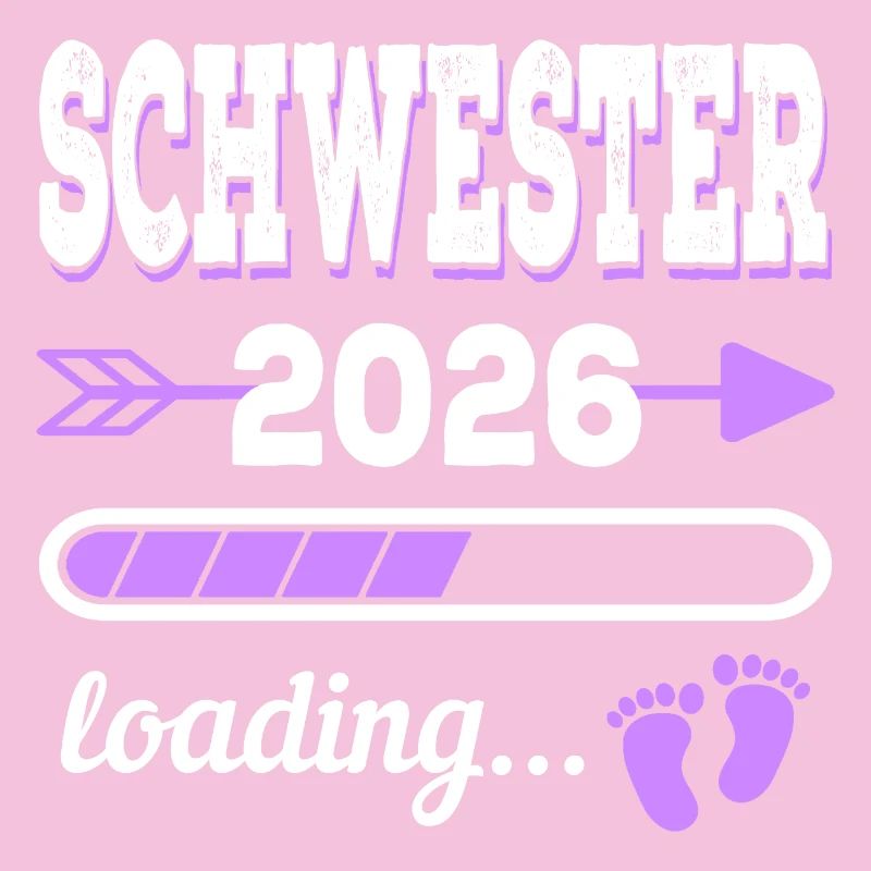 Sister 2026 Loading Idée de cadeau de naissance