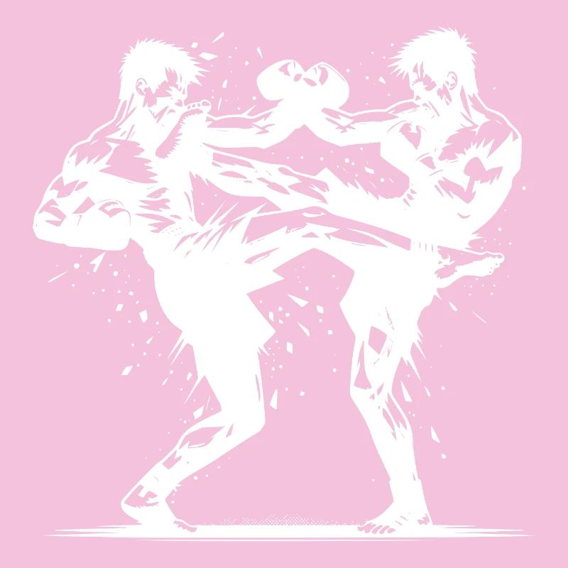 Double Strike Boxe thaïlandaise Le ring brûle violemment