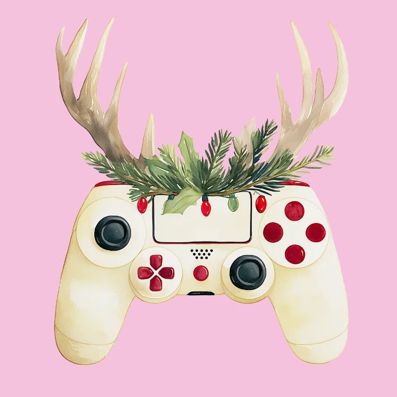 Weihnachtscontroller mit Hirschgeweih