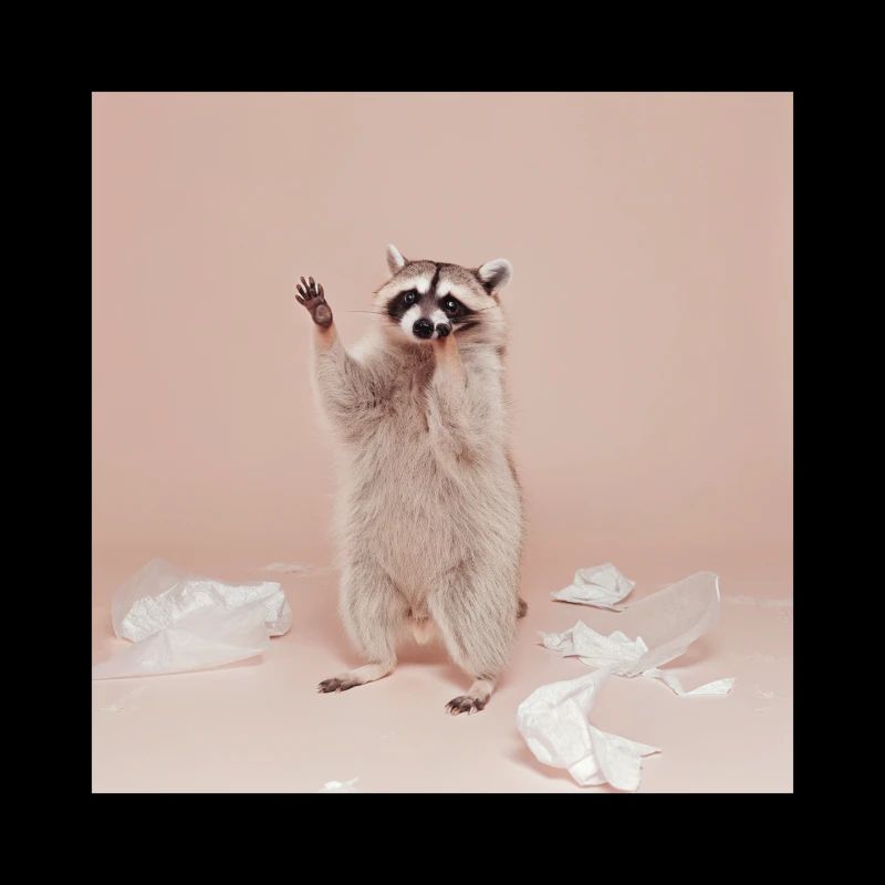 Mème drôle d’animal drôle de panda raton laveur déchaîné