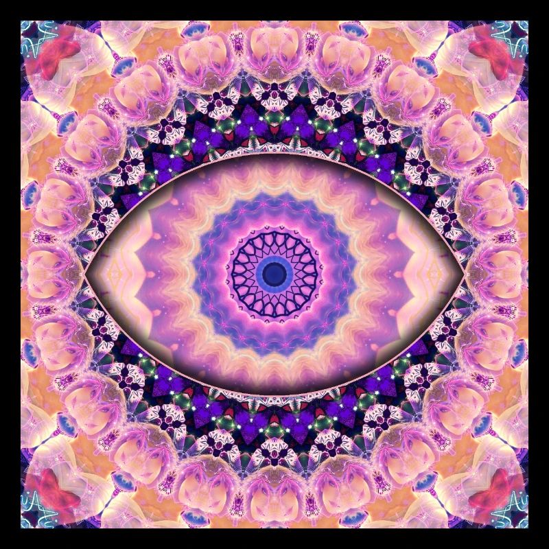 Kaleidoscopic eye mandala