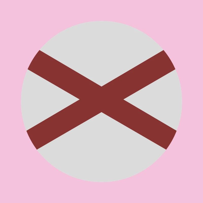 Drapeau rond de l’Alabama