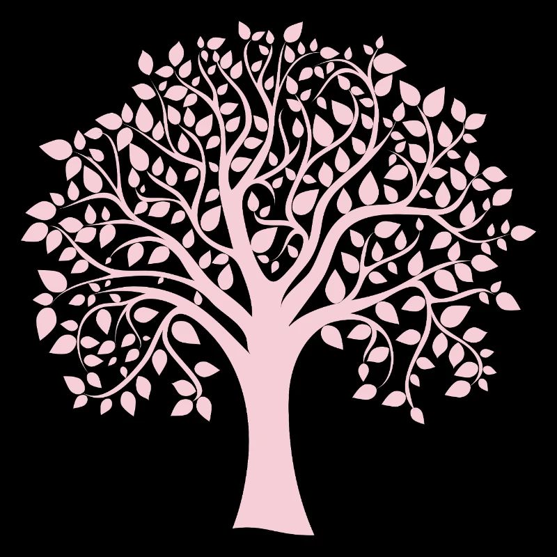 Silhouette icône Arbre Jumbo rose imprimé