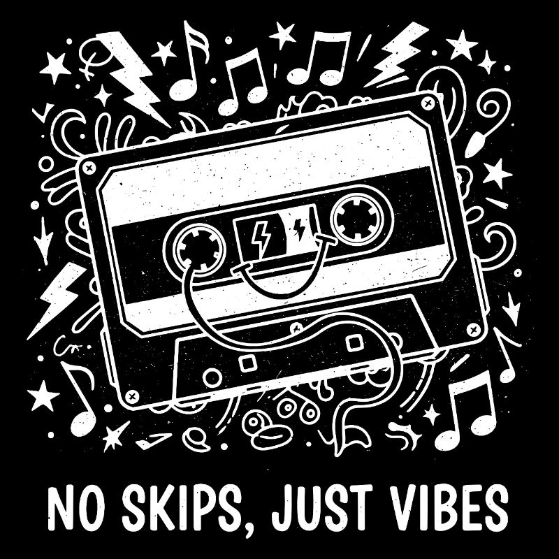 No Skips Just Vibes Cassette