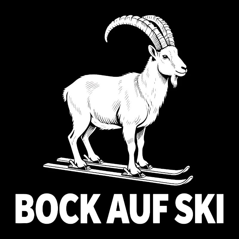 Funny ibex for skiers