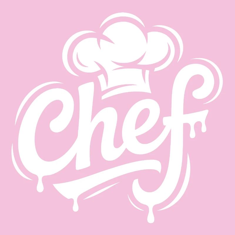 Lettrage du logo du chef