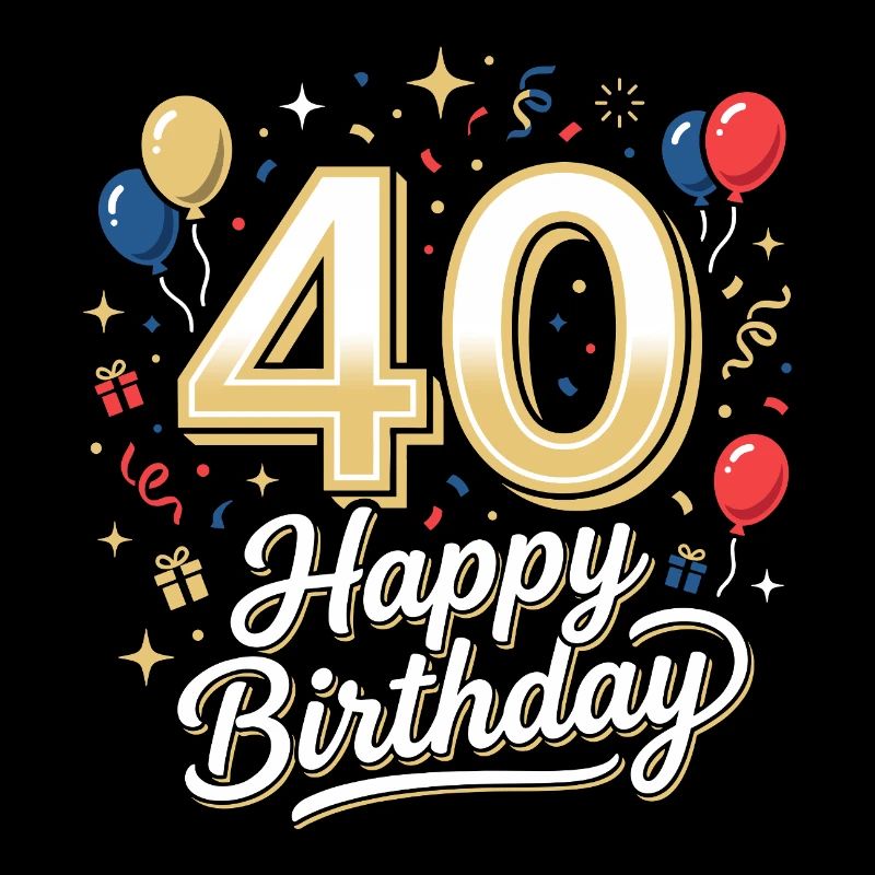 40e anniversaire 40 ans Joyeux Cadeau d’anniversaire